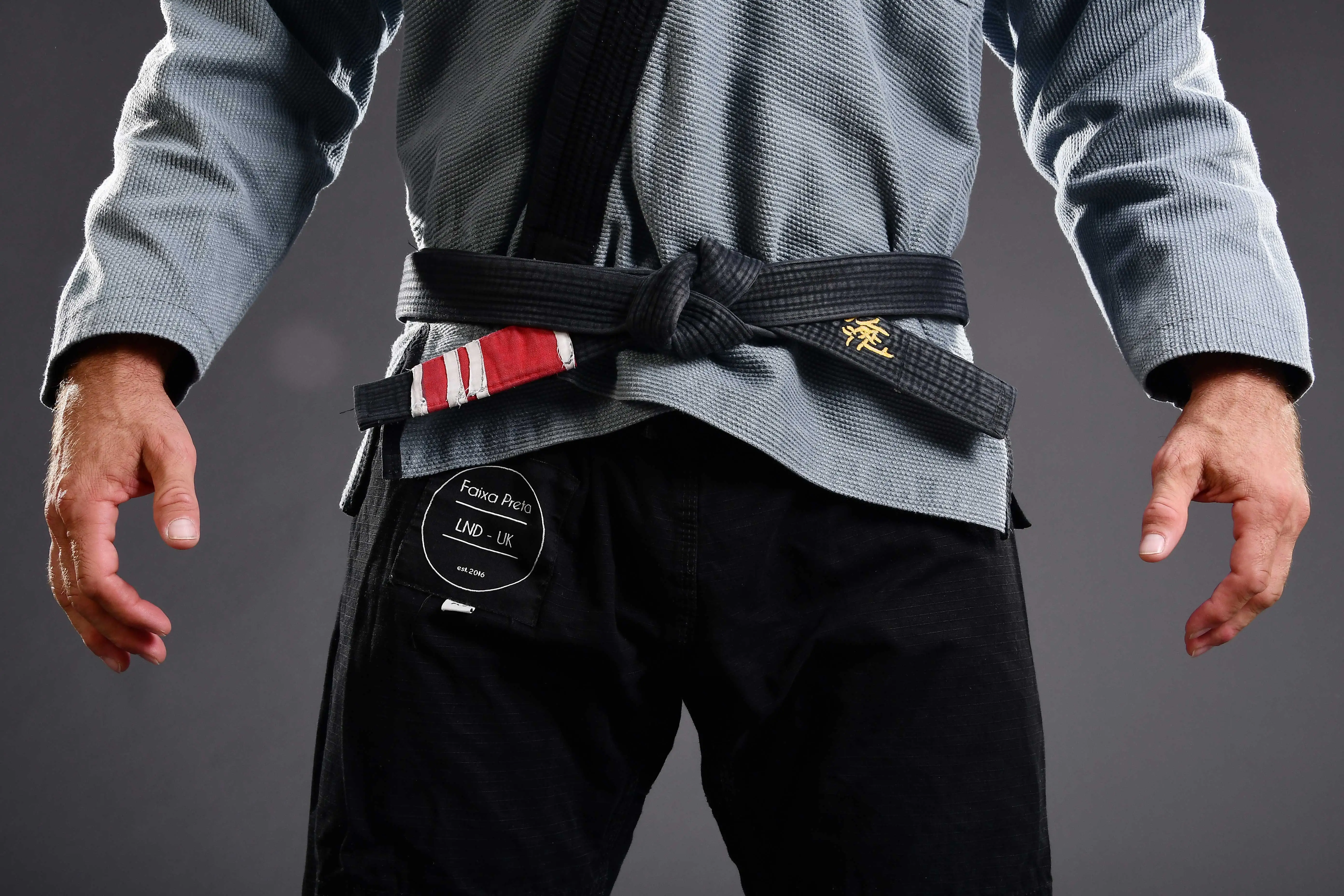 Adult BJJ Belt - Grey/Black